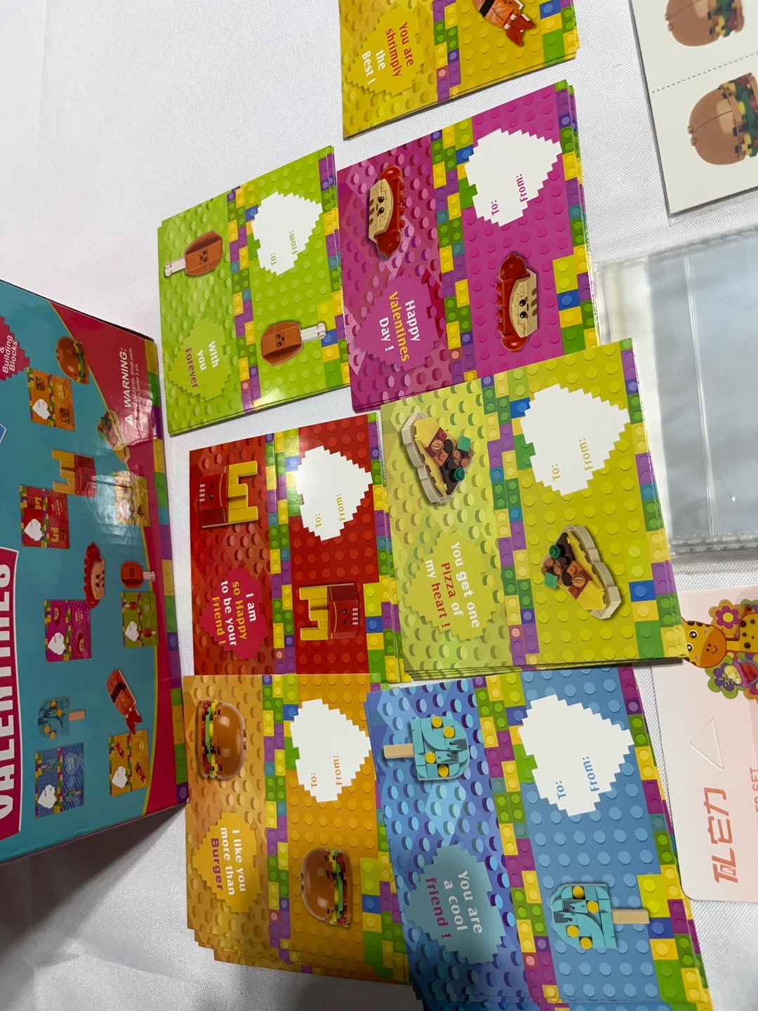 Valentines Cards Building Brick Set 28 cards - photo 3