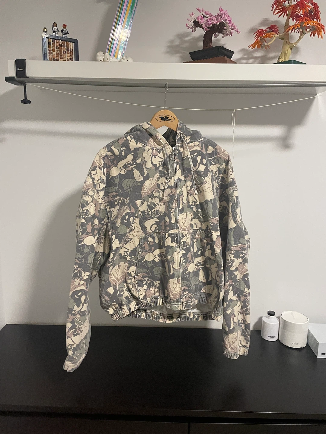 Zara Camo Print Jacket Size L