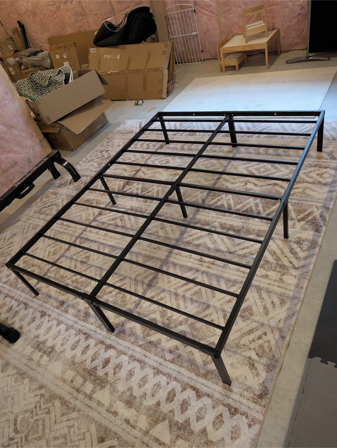 Metal Bed Frame - Queen Black - photo 2