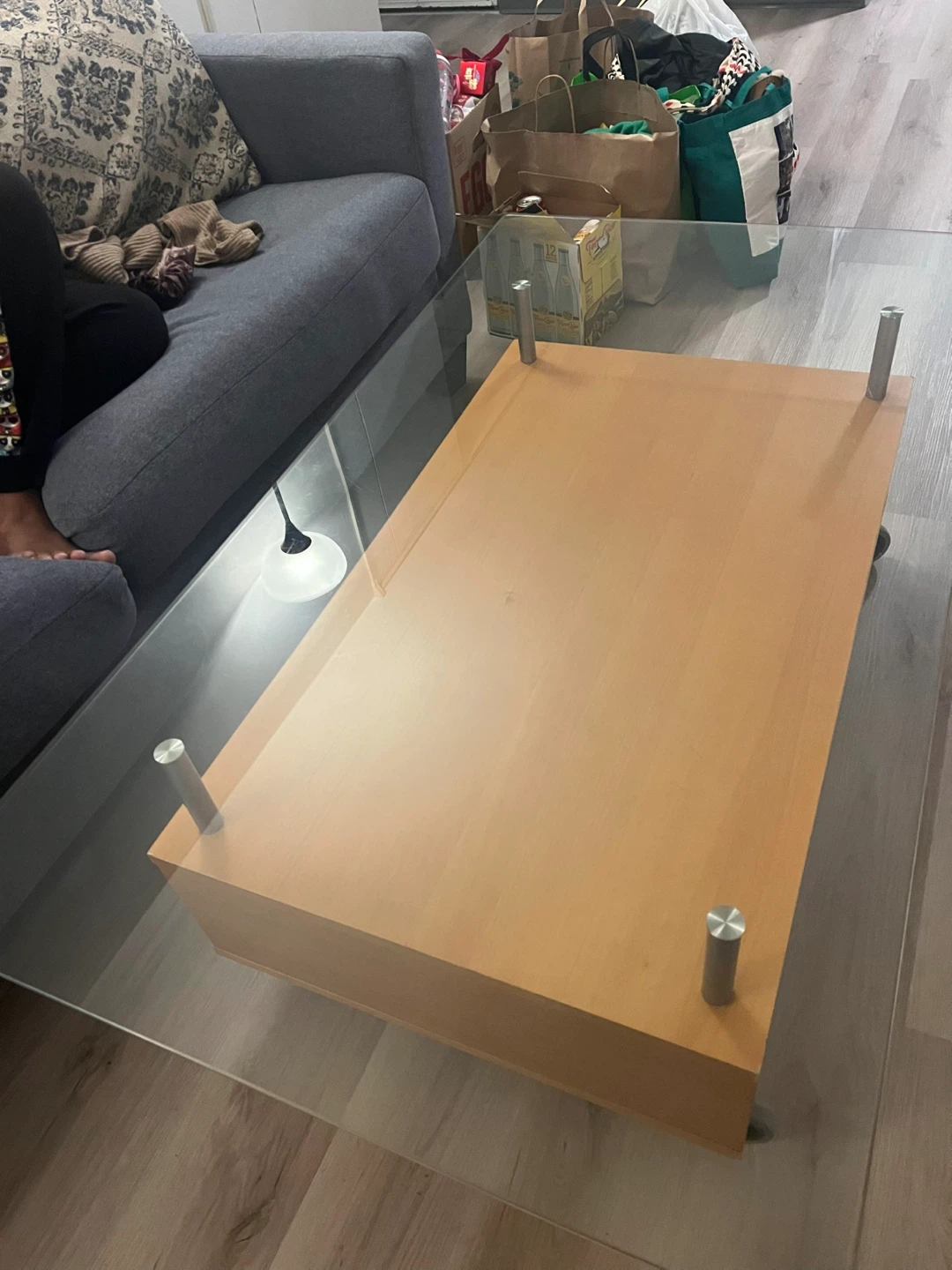 Glass Top Coffee Table