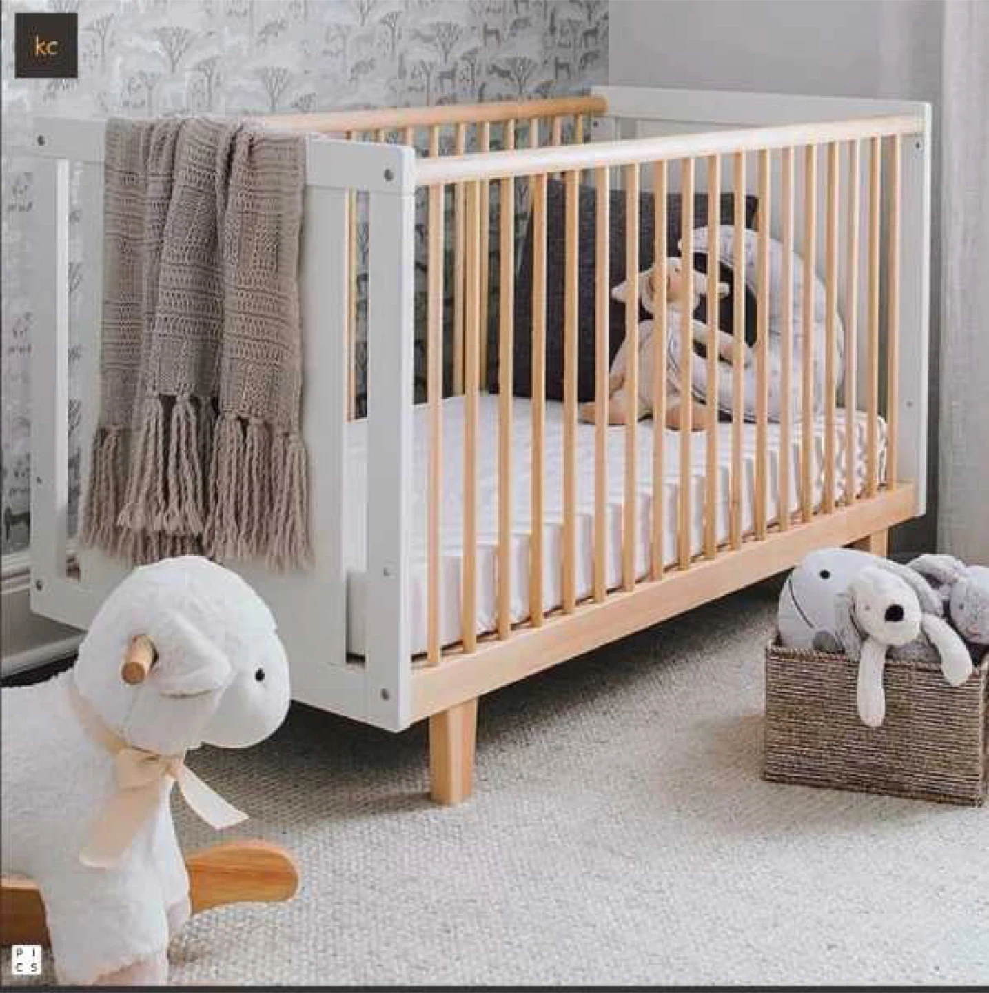 White Baby Crib