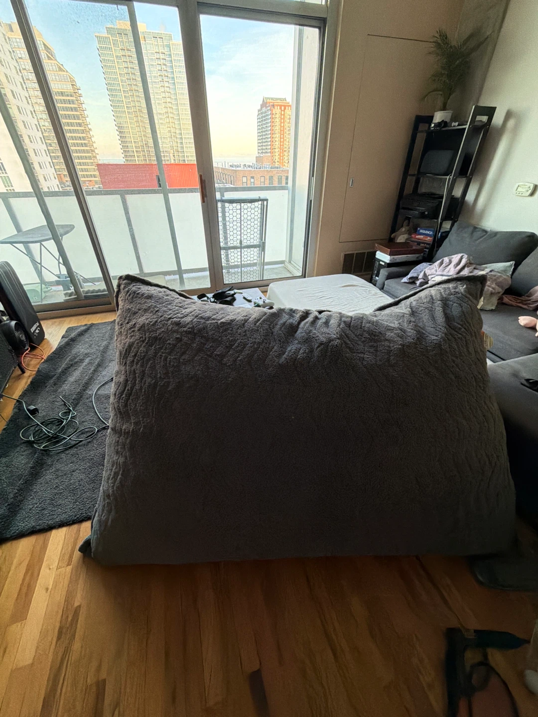 Large Costco Beanbag - Grey - photo 2