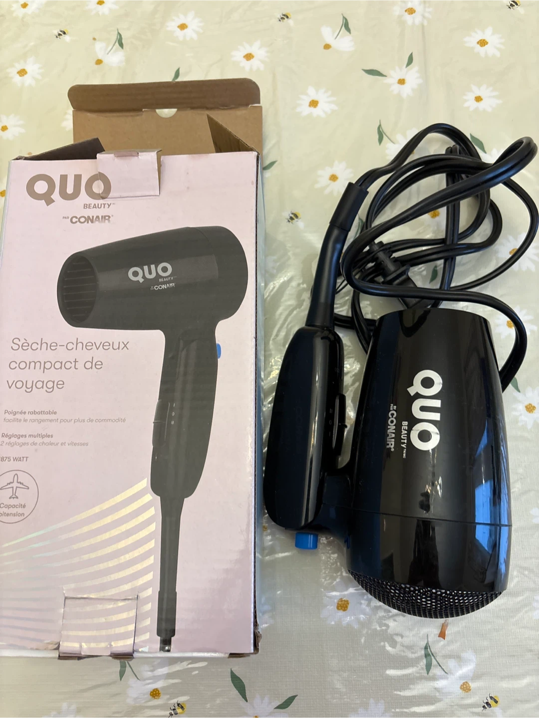 Quo Beauty Compact Travel Hair Dryer