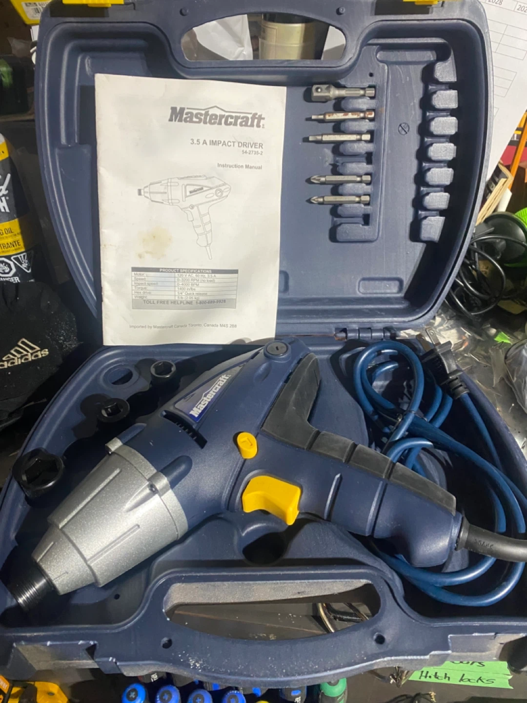 BRAND NEW! Mastercraft 3.5A Impact driver.