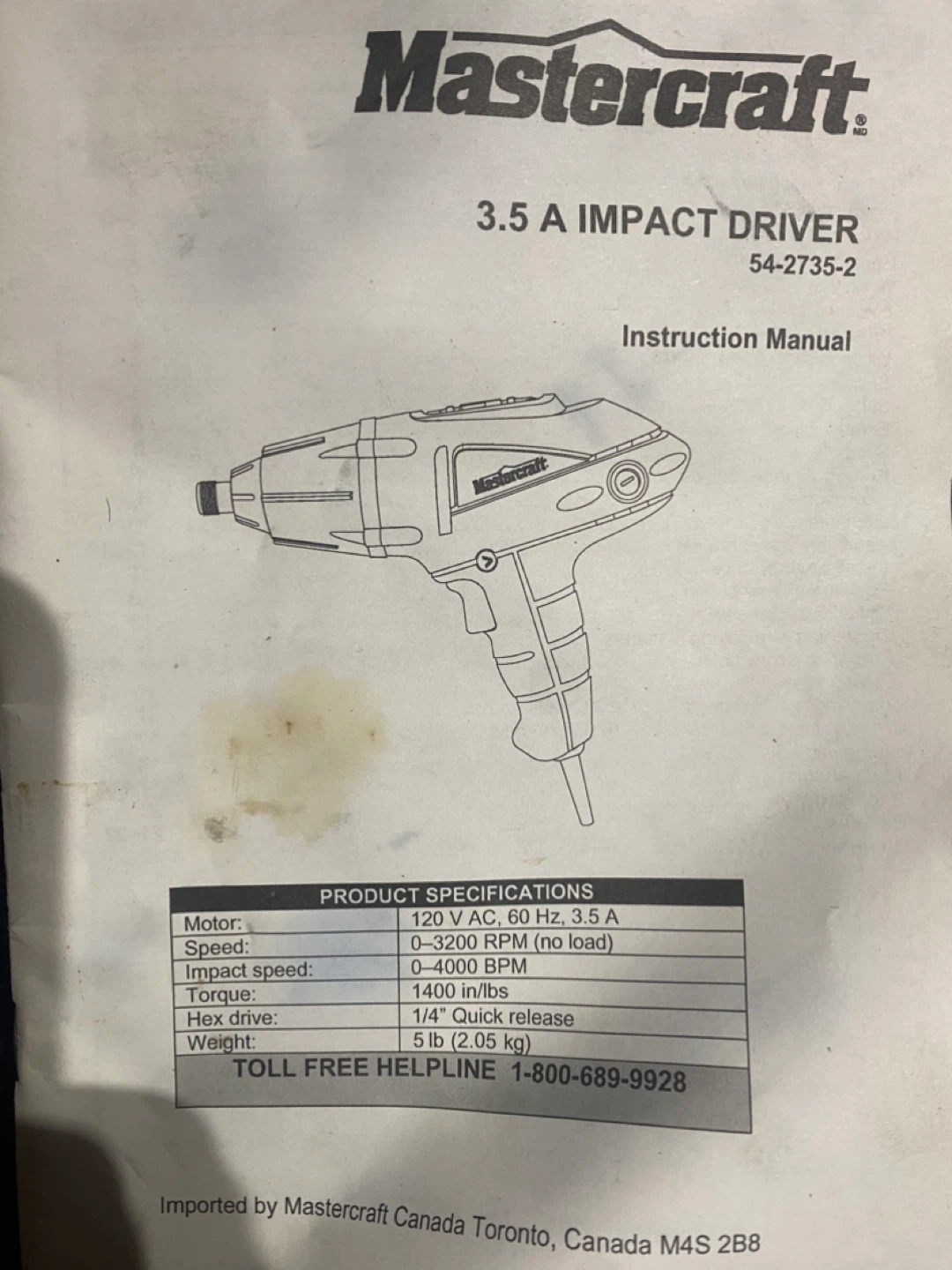 BRAND NEW! Mastercraft 3.5A Impact driver. - photo 3