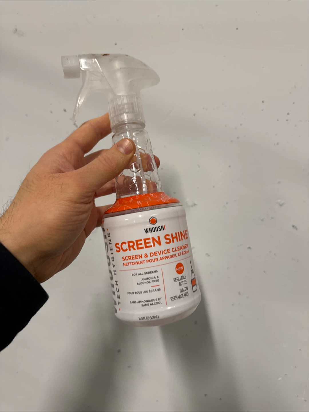 Empty sprayer