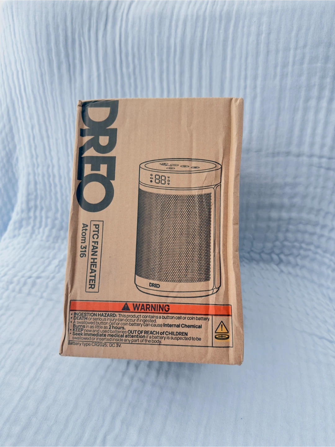 Dreo Atom 316 PTC Fan Heater - Like New! - photo 2