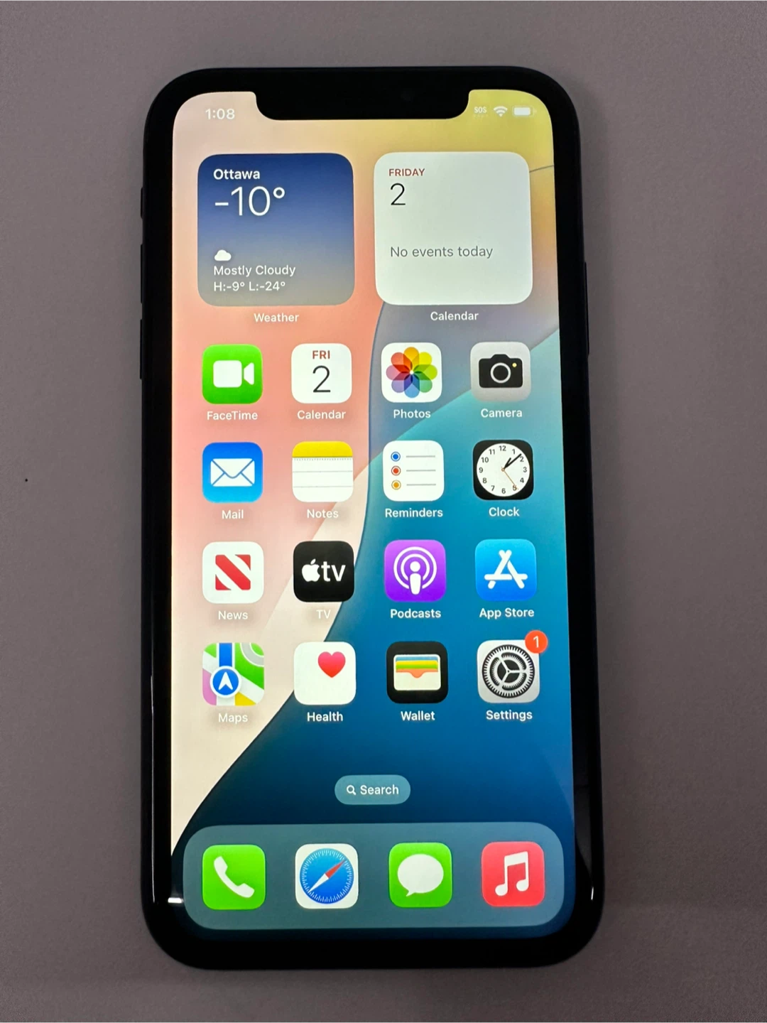 Apple iPhone XR 64GB Black Unlocked Dual Sim 81% Battery - photo 2