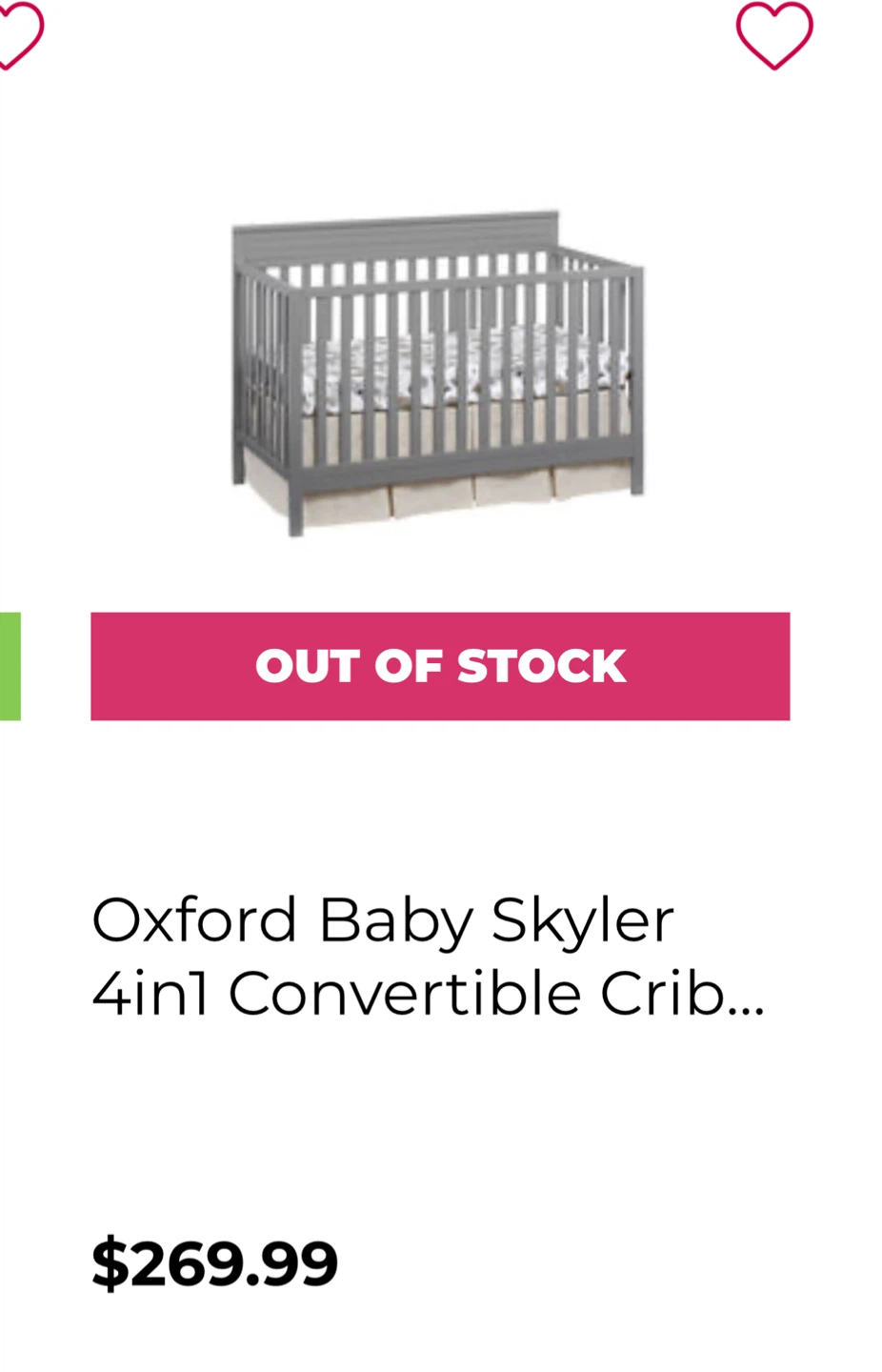 Oxford Baby Skyler 4-in-1 Convertible Crib - photo 2