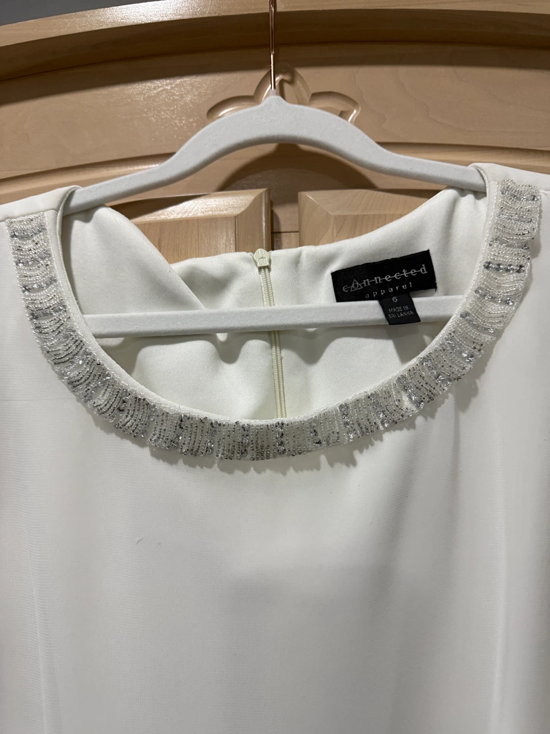 Connected Apparel White Dress - Size 6 NEW - photo 2