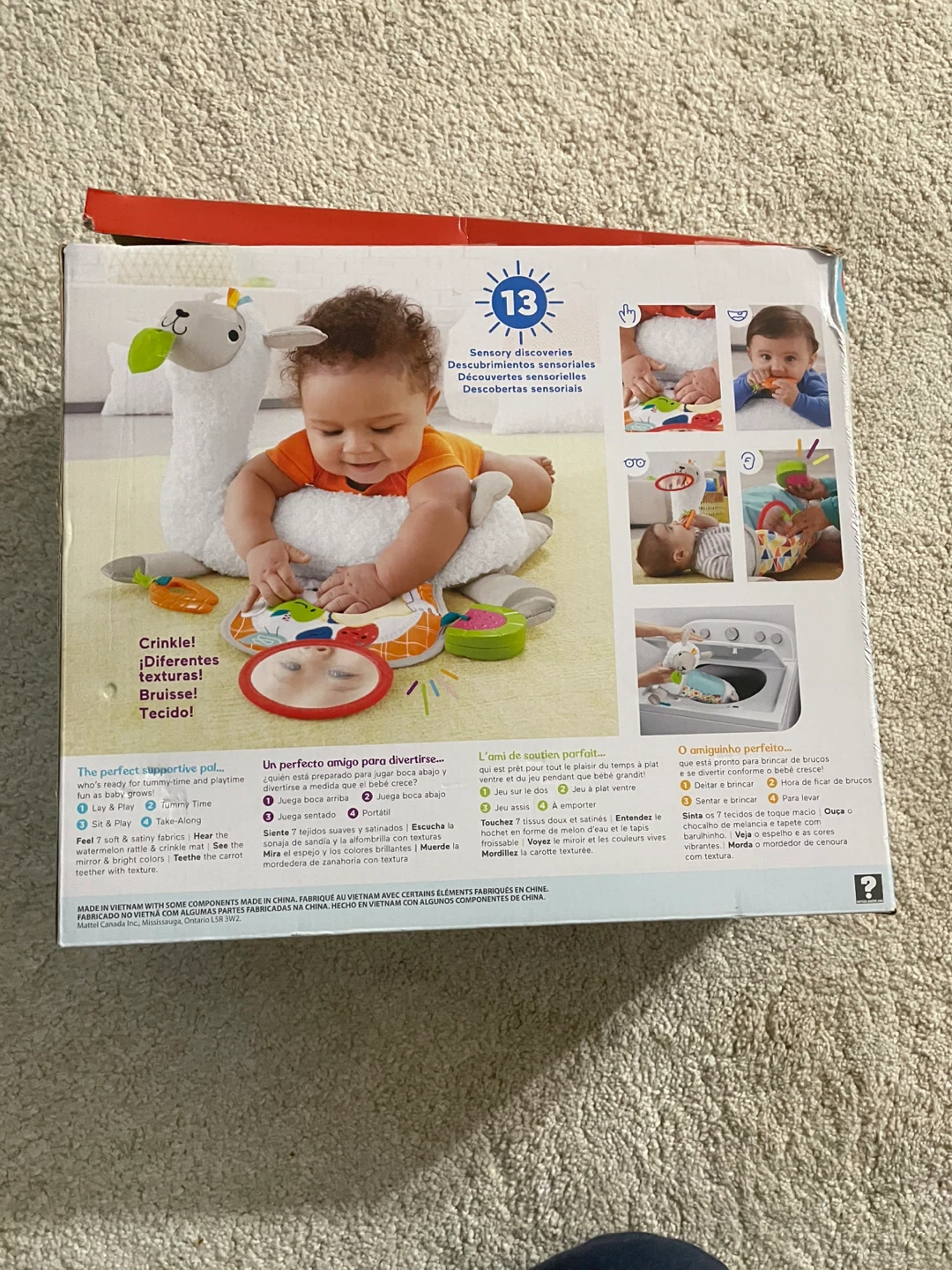 Fisher-Price Grow-with-Me Tummy Time Llama - New 🏆 - photo 3
