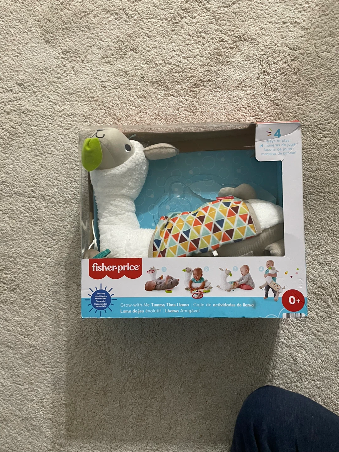 Fisher-Price Grow-with-Me Tummy Time Llama - New 🏆