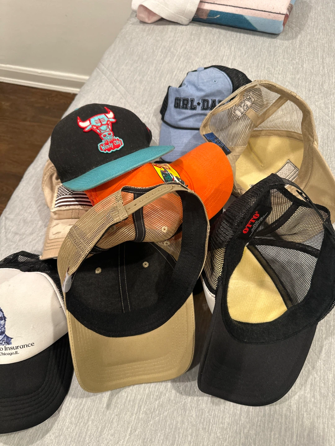 Assorted Baseball Caps - Chicago Bulls, Otto, Bass Pro - photo 3