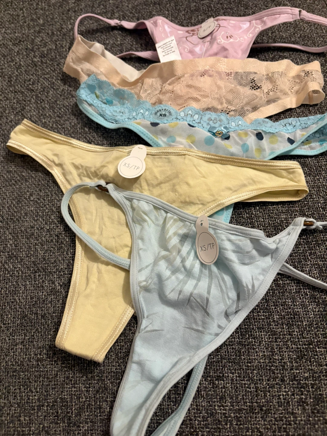 BRAND NEW XS Thong Panties - Assorted Colours