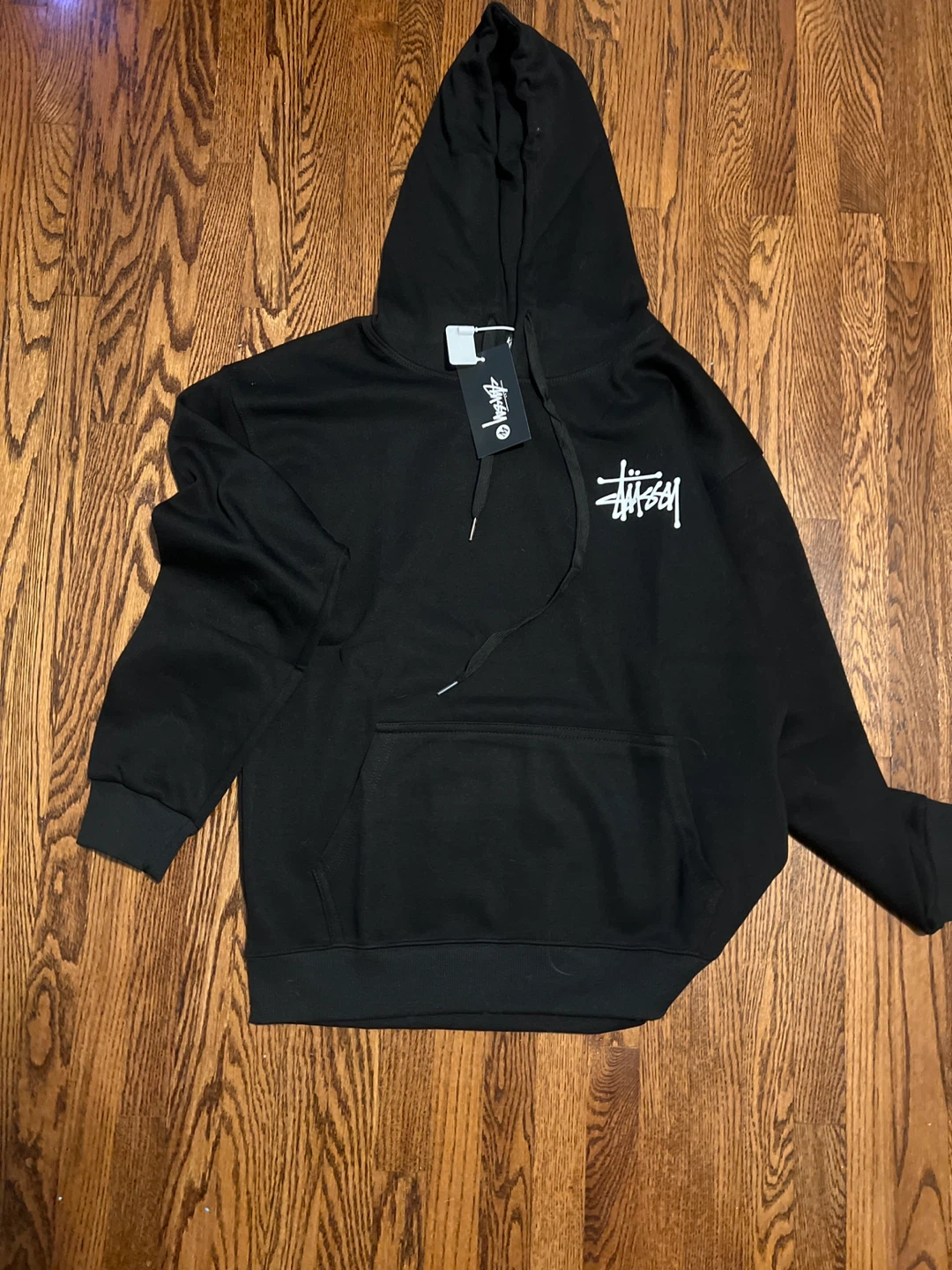 New Stussy Black Hoodie Size M