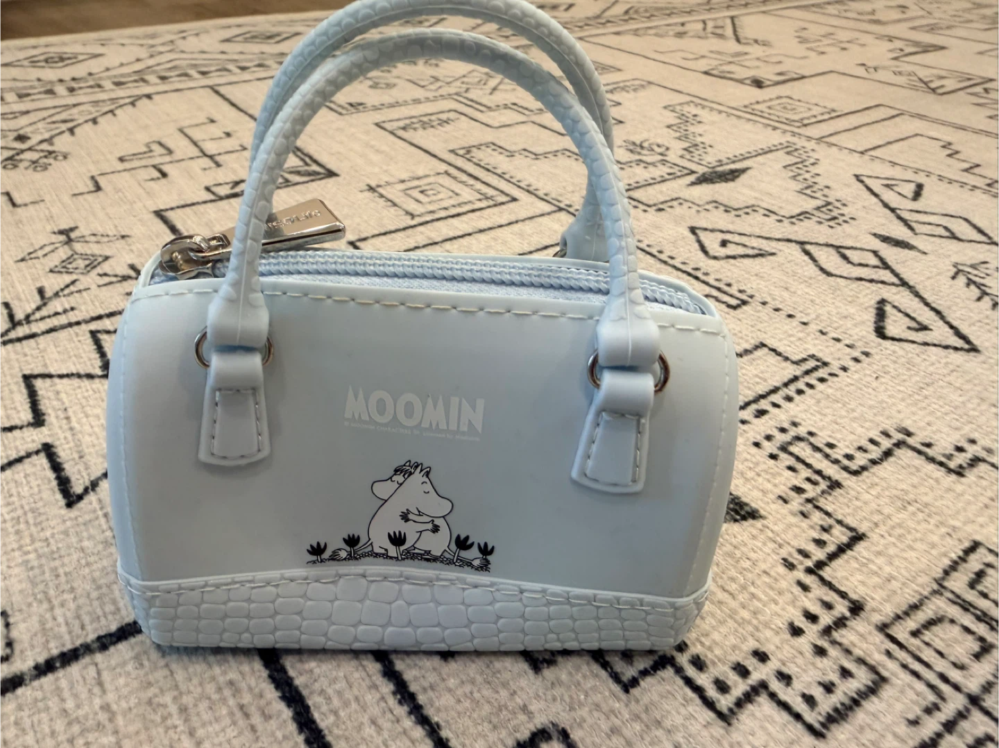 Moomin Light Blue Mini Barrel Bag