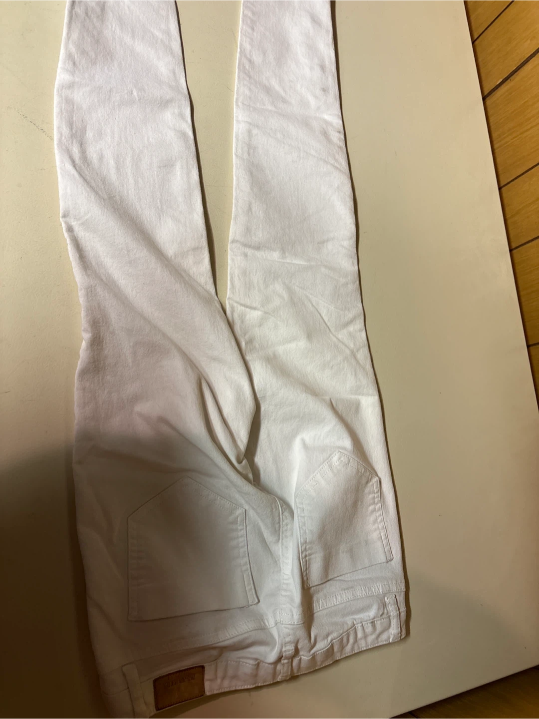 Zara Basic Dept White Moto Jeans - Size 34 - photo 3