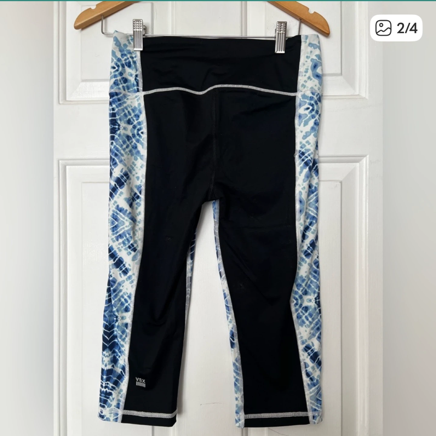 Victoria’s Secret Blue Tie-Dye Cropped Leggings - Like New - photo 2