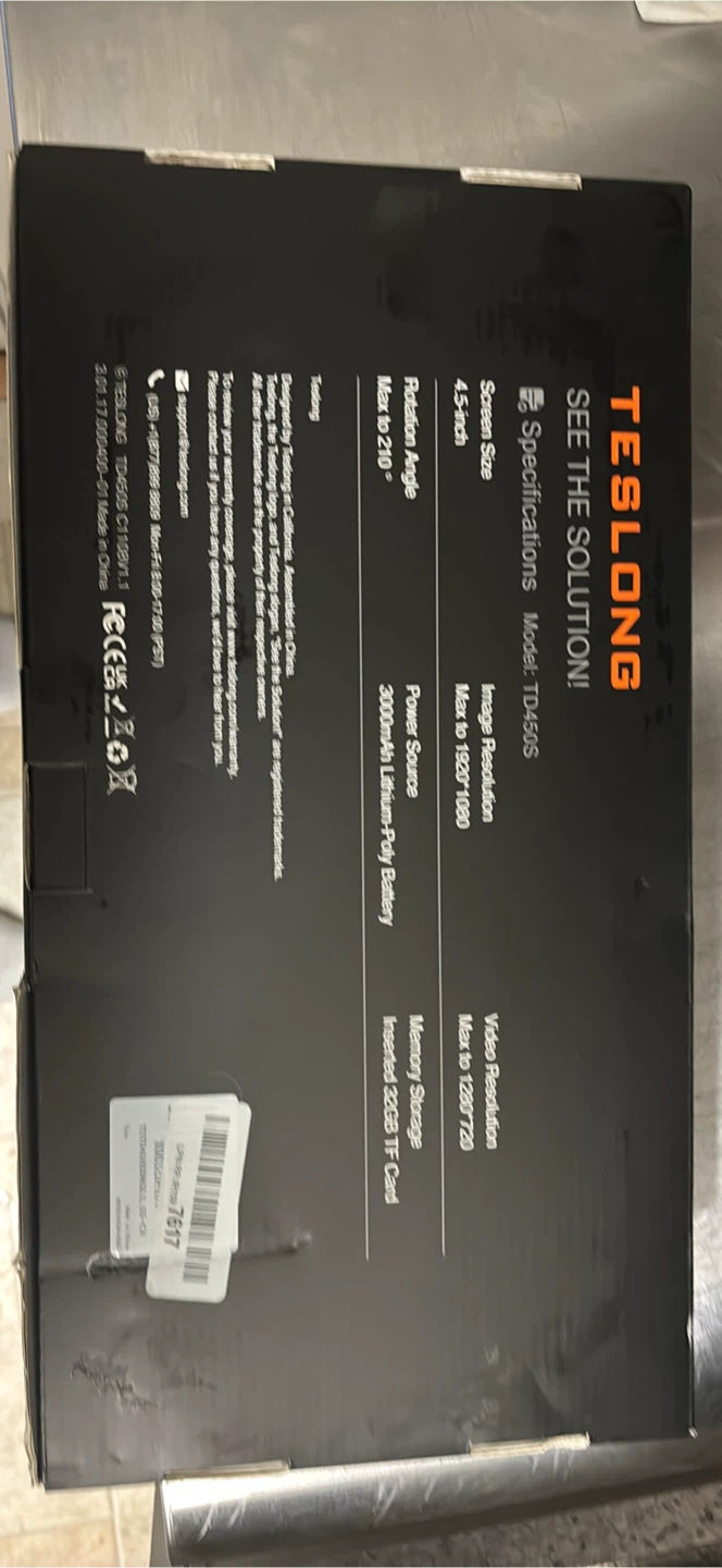 Teslong Articulating Borescope TD450S - Brand New!