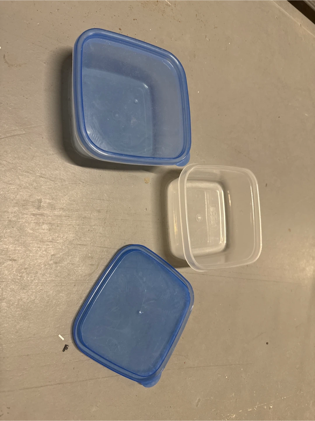 2 Plastic Food Containers