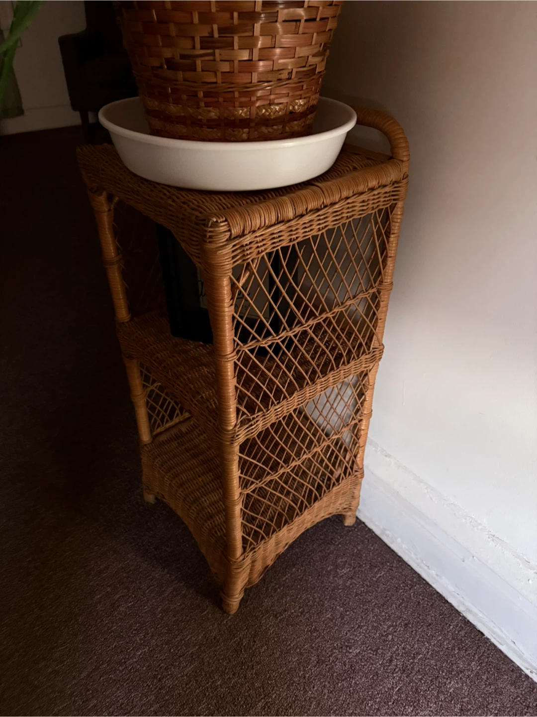 Wicker Plant Stand - Three Tier - photo 2