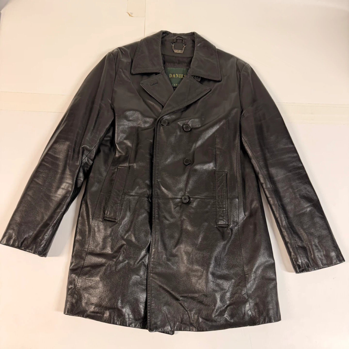 Danier Women’s Black Genuine Leather Coat Thinsulate Lined