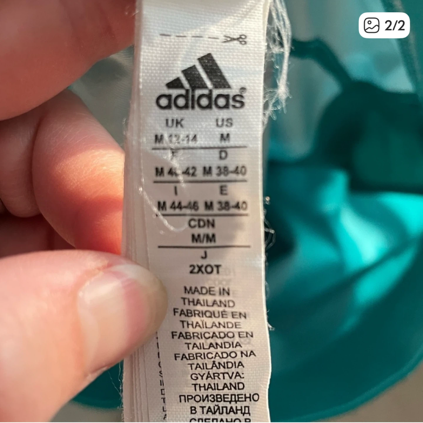 Adidas Green Cropped Leggings - Like New - photo 2