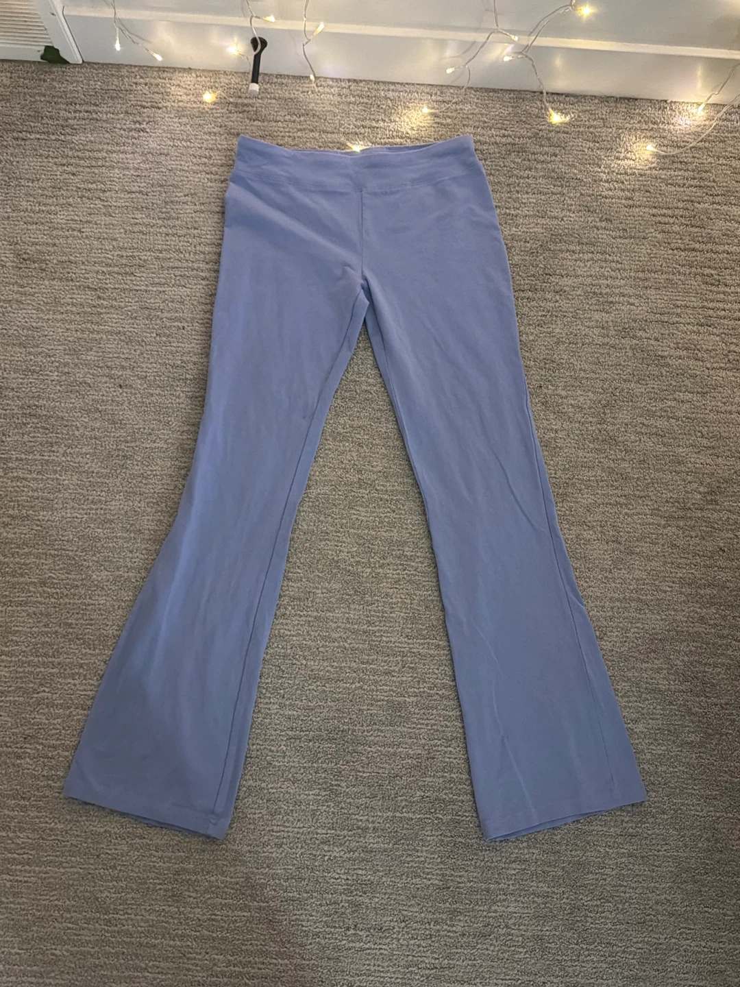 Blue Flare Leggings