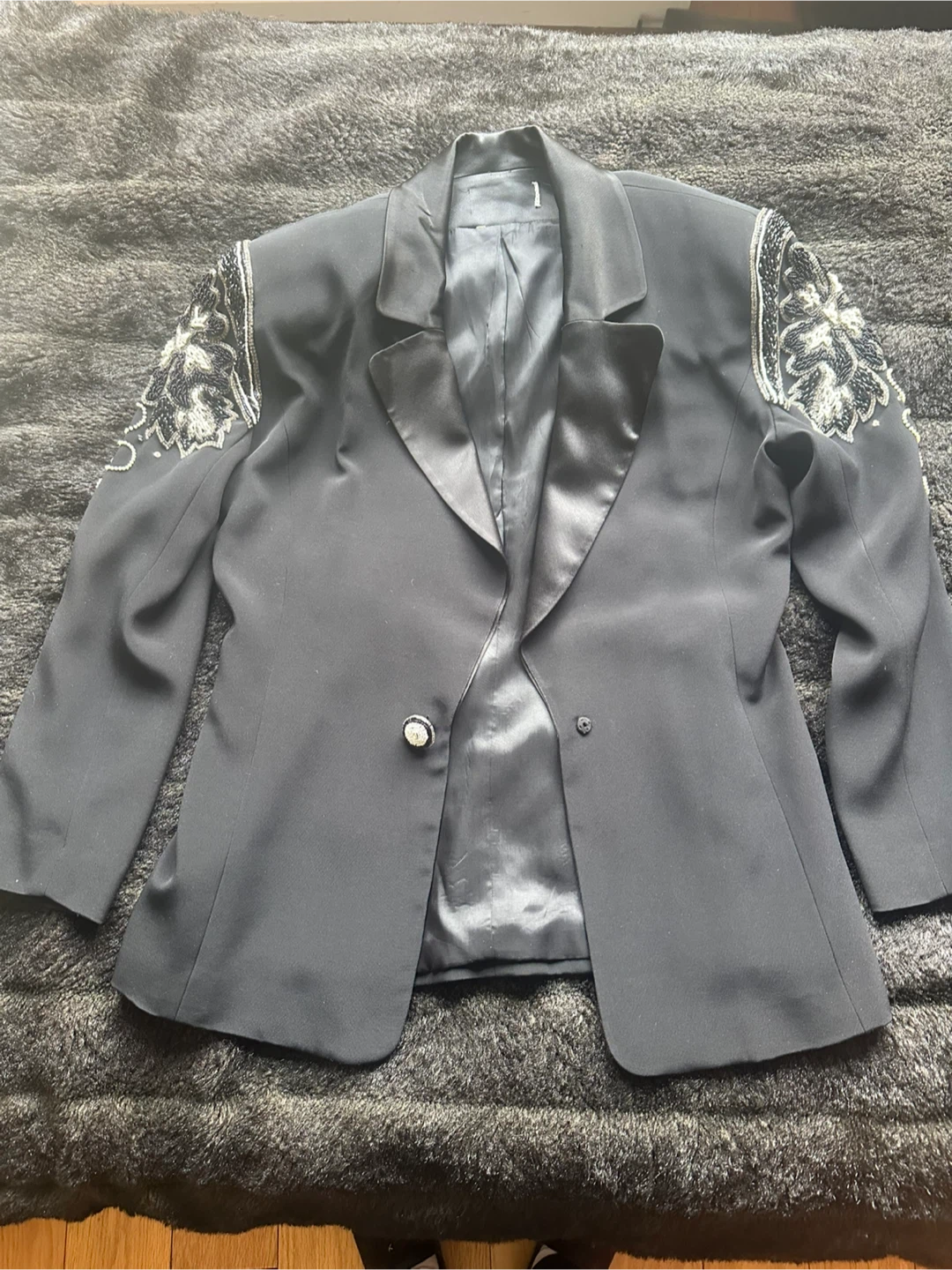 Saint Laurent Embellished Blazer, Size S - photo 2