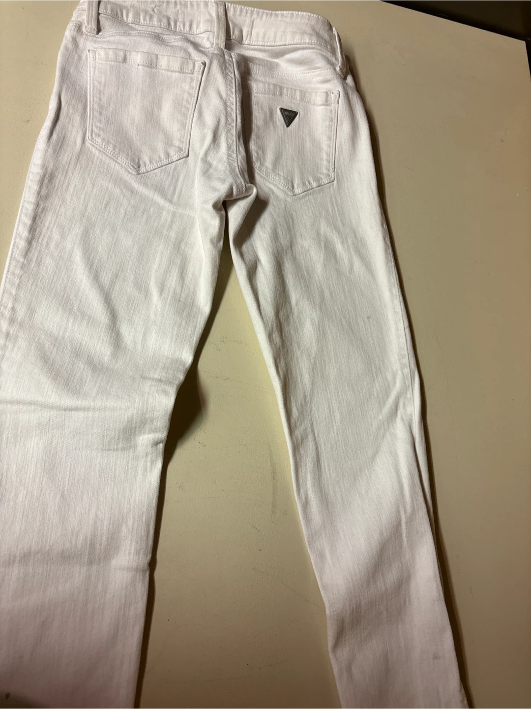 Guess Power Skinny Low White Jeans - Size 26