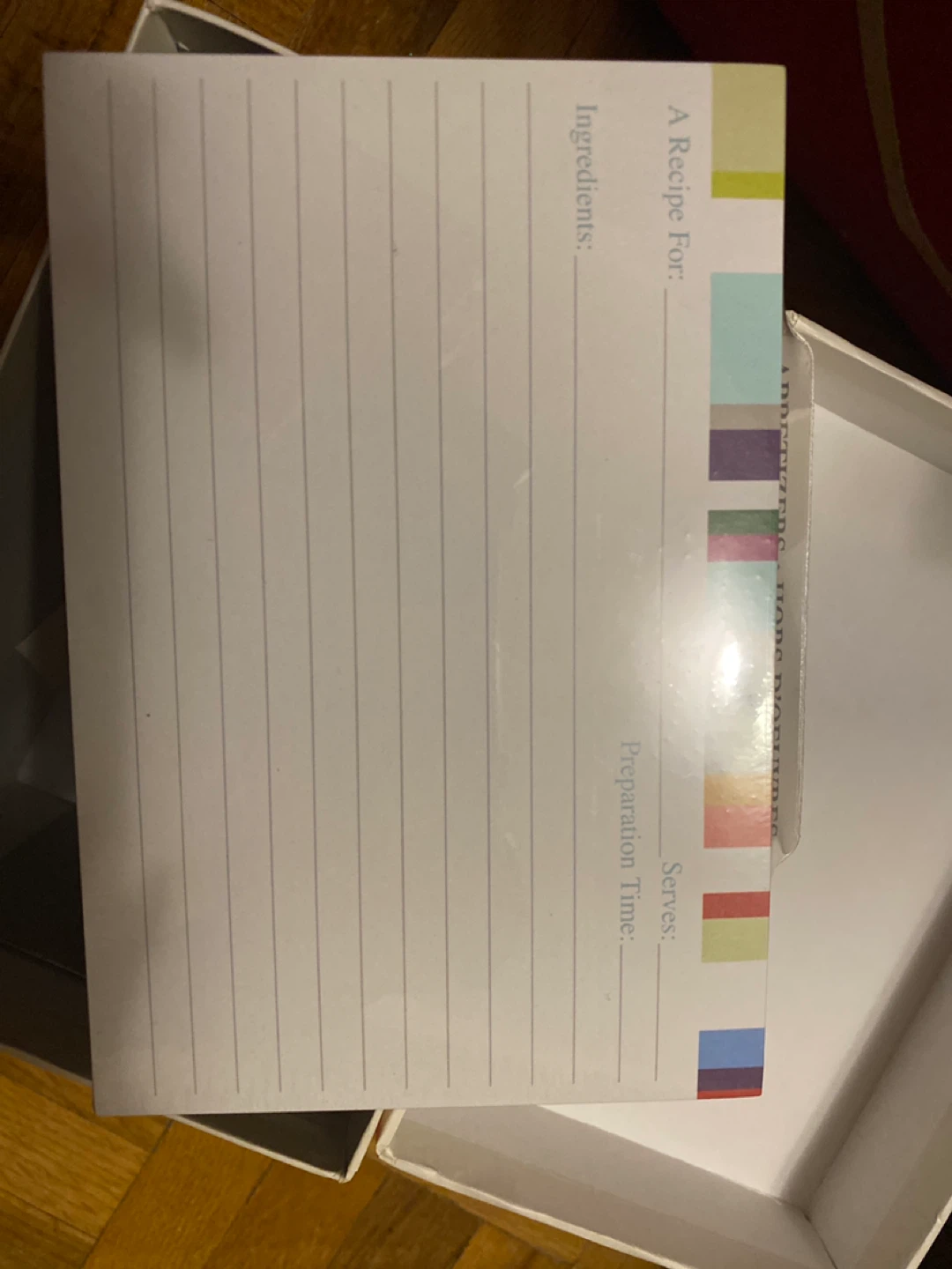 C.R. Gibson Kitchen Collection Recipe Card File Box - photo 3