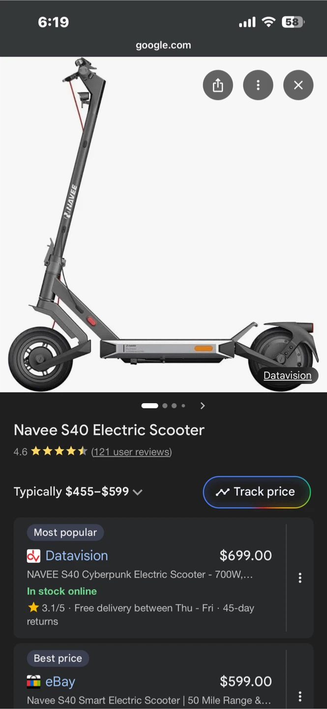 Navee S40 Electric Scooter - photo 3