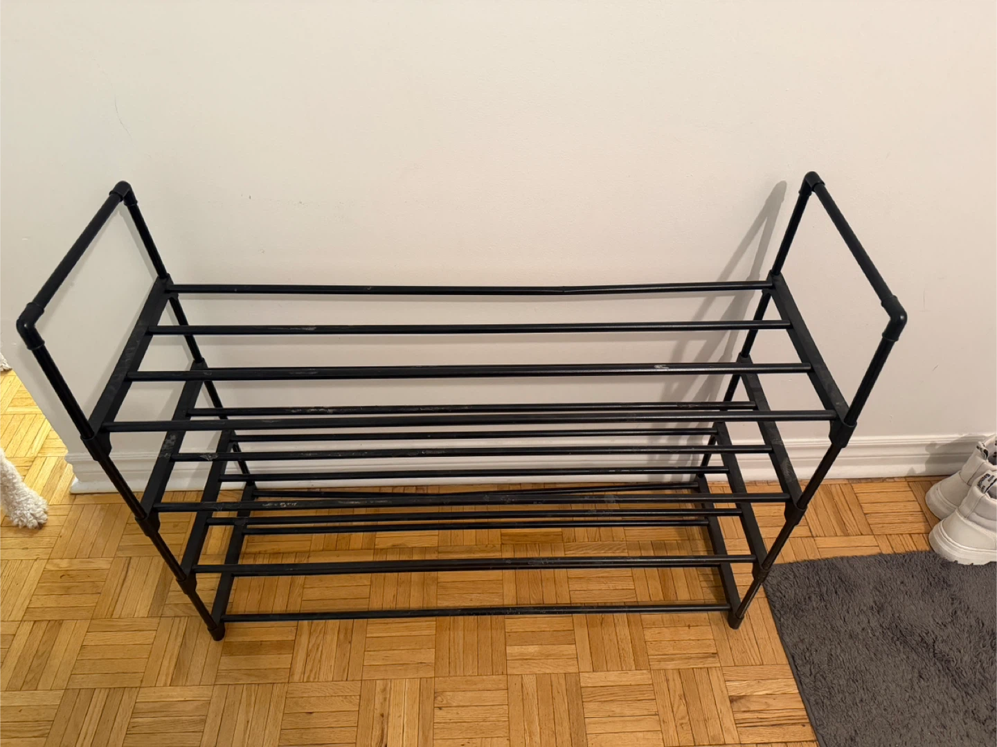 Black Metal Shoe Rack - photo 2