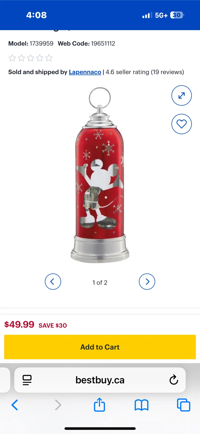 Disney Mickey Mouse Christmas Lantern 🧡 - photo 2