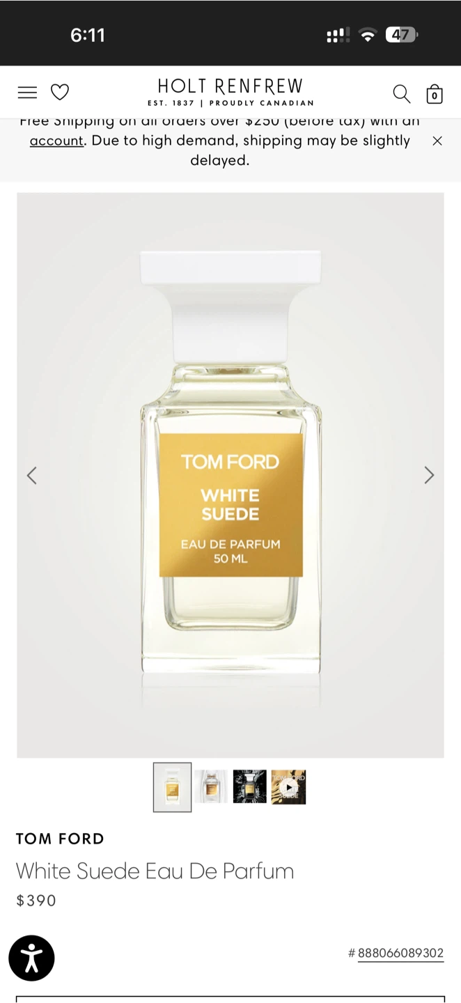 Tom Ford White Suede Eau De Parfum 50ml - photo 3
