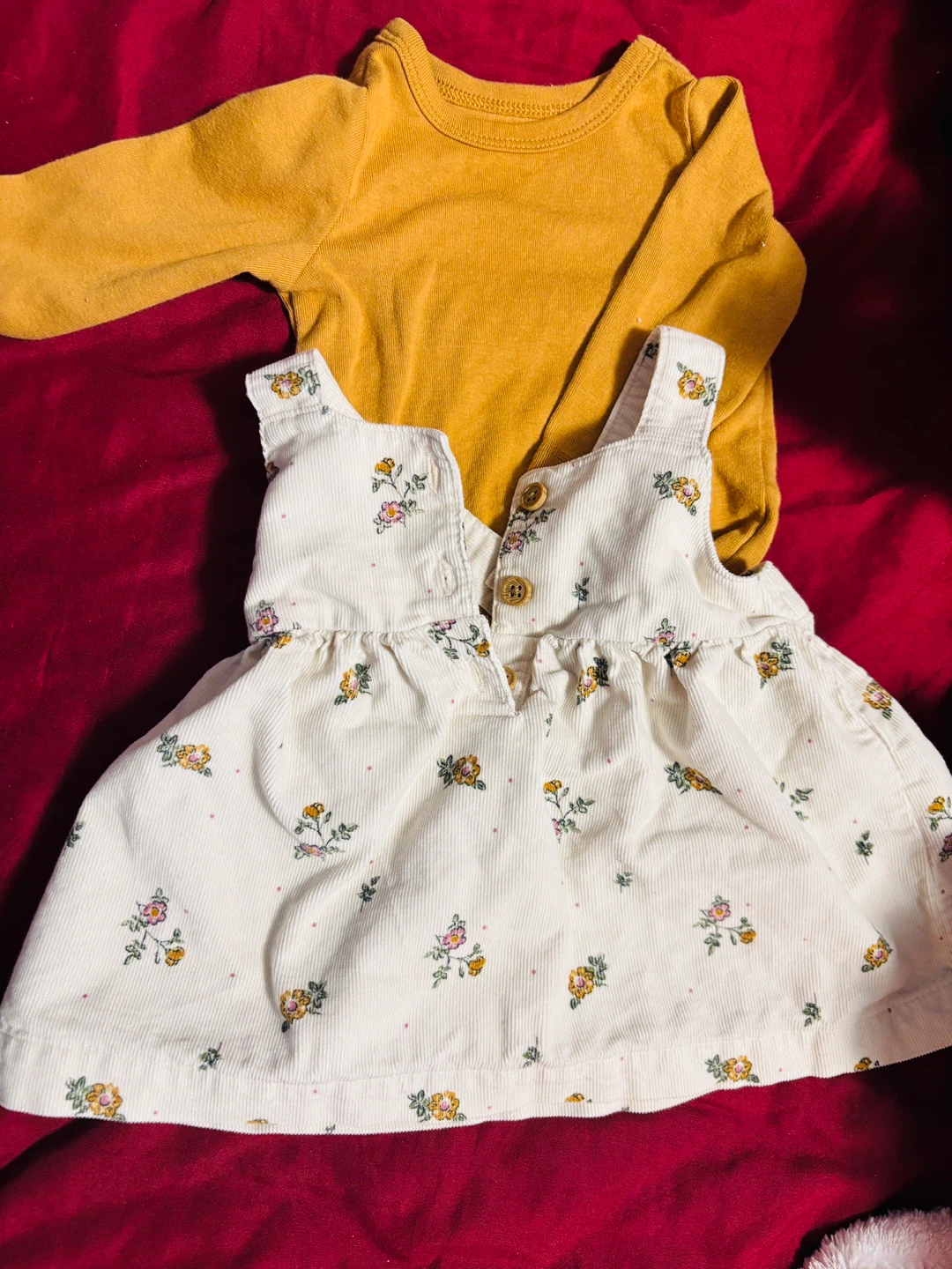 Baby Outfit - Dress & Yellow Top