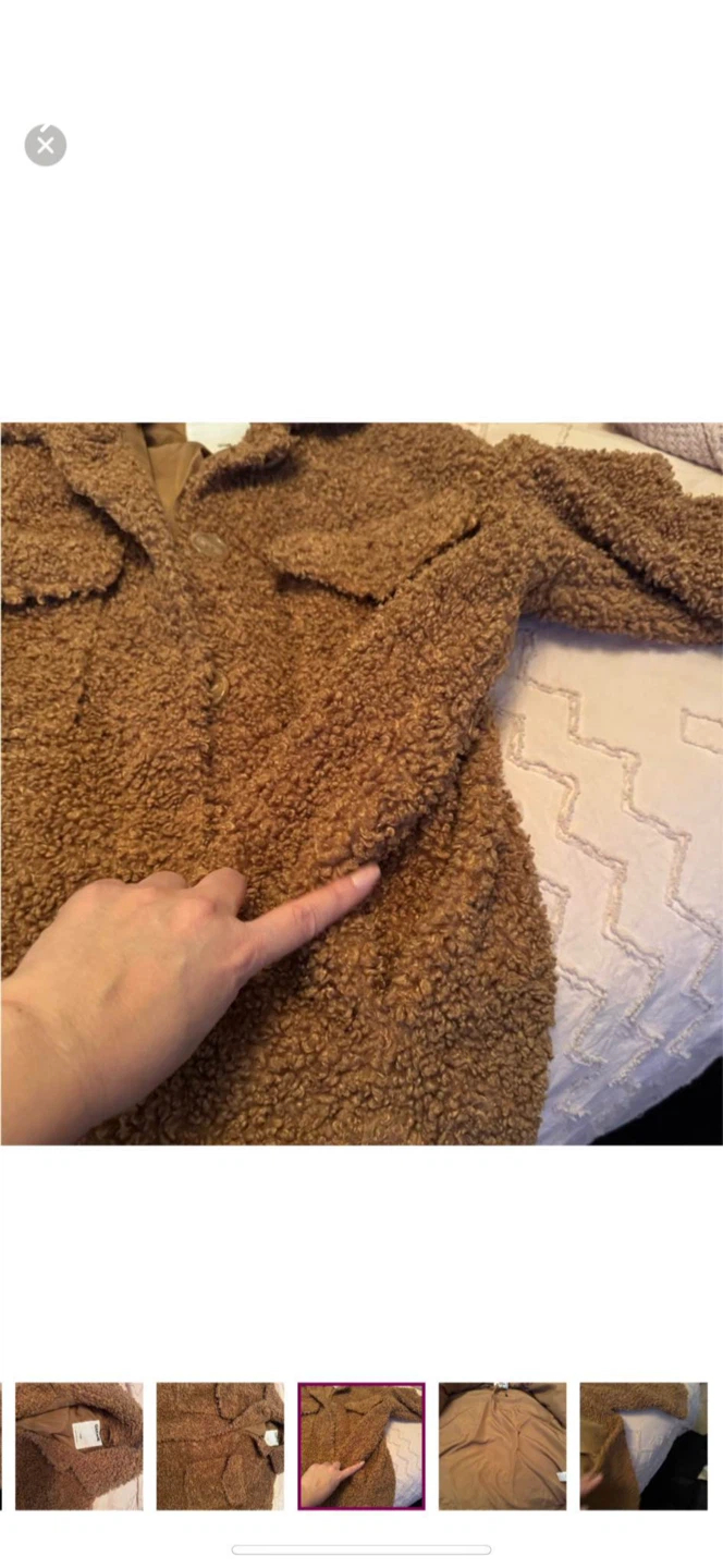 Garage Teddy Jacket Brown Size XXS