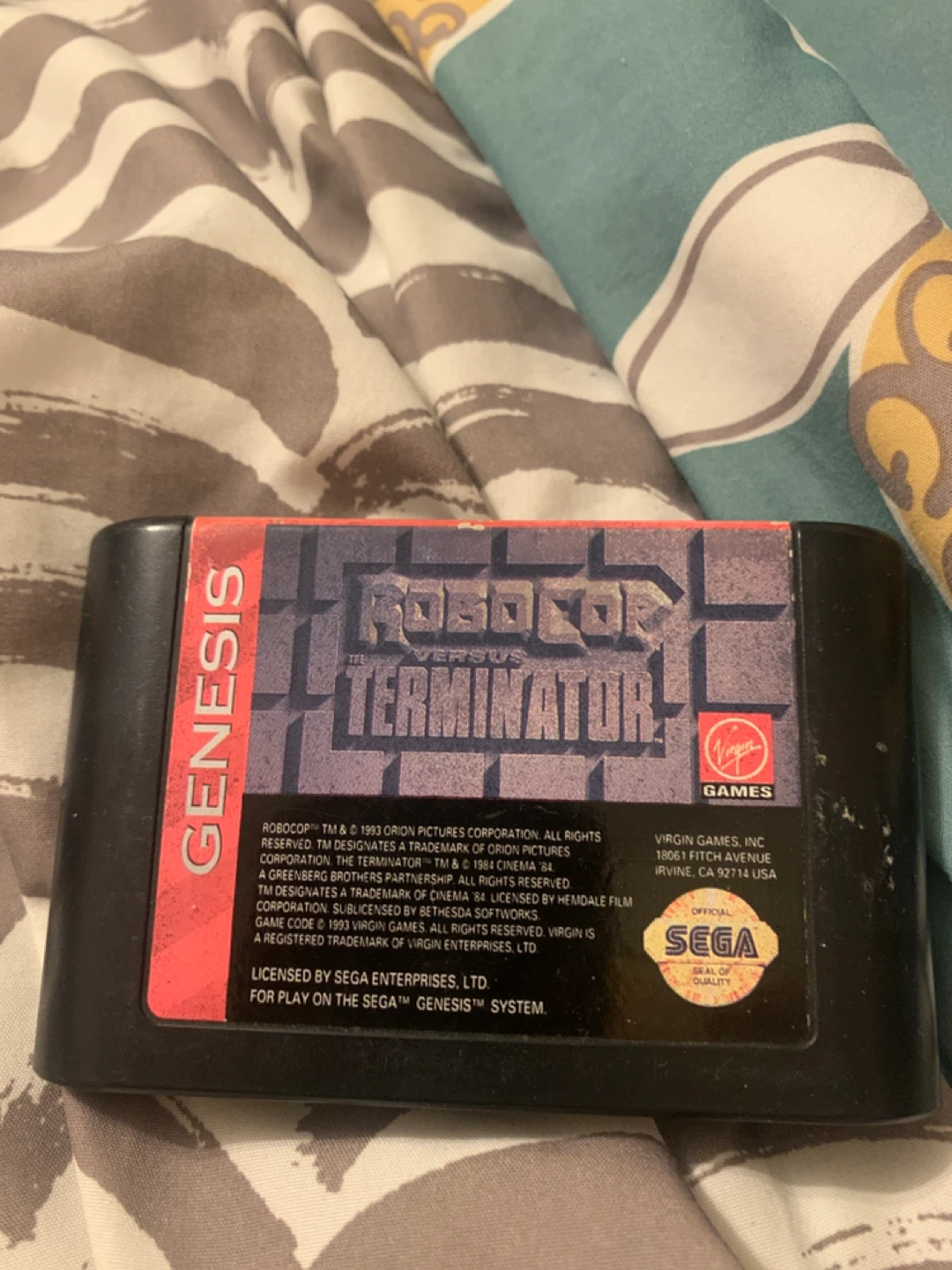 Robocop vs Terminator Sega Genesis Game