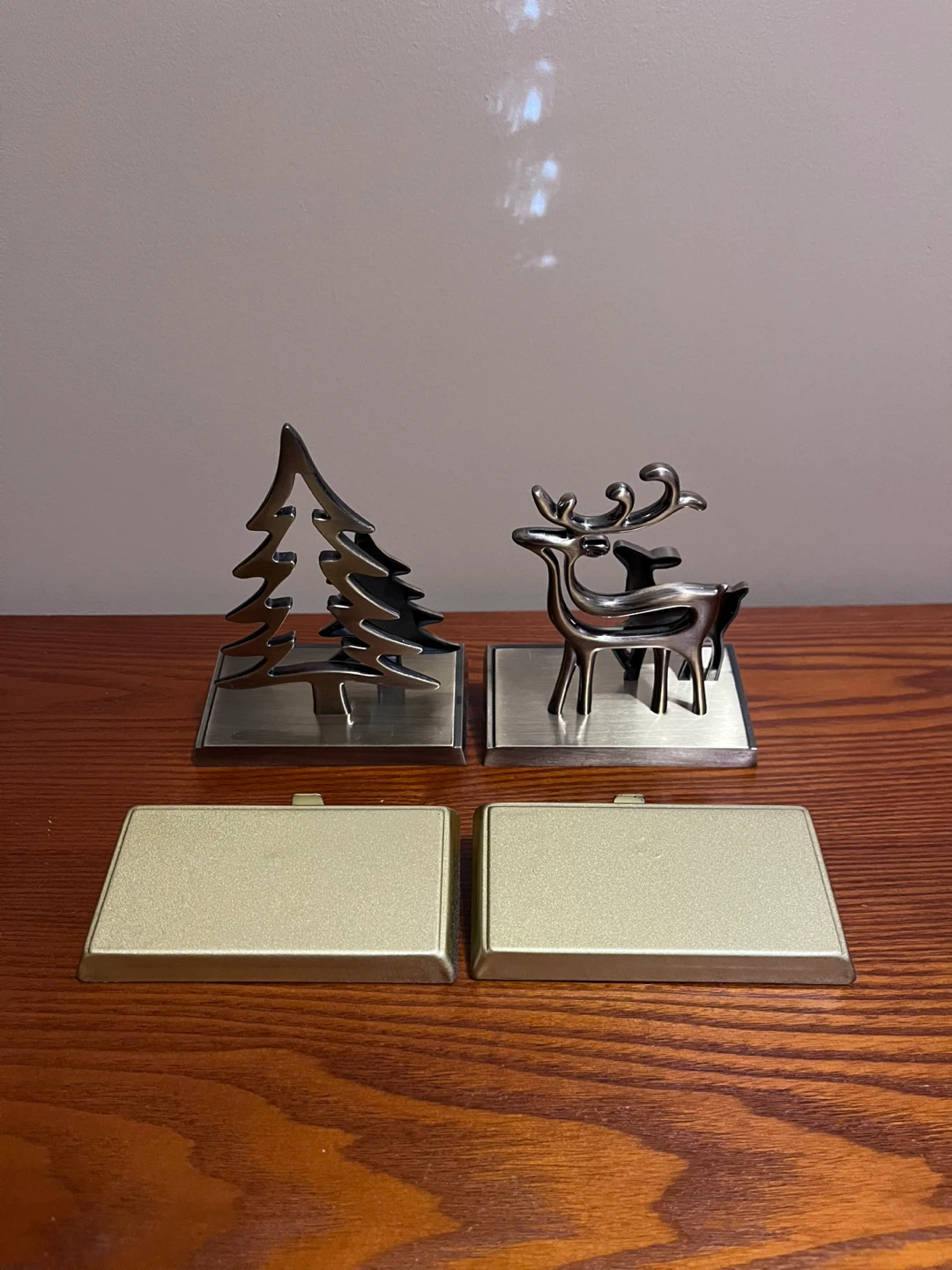 4 METAL CHRISTMAS STOCKING HOLDERS - photo 2