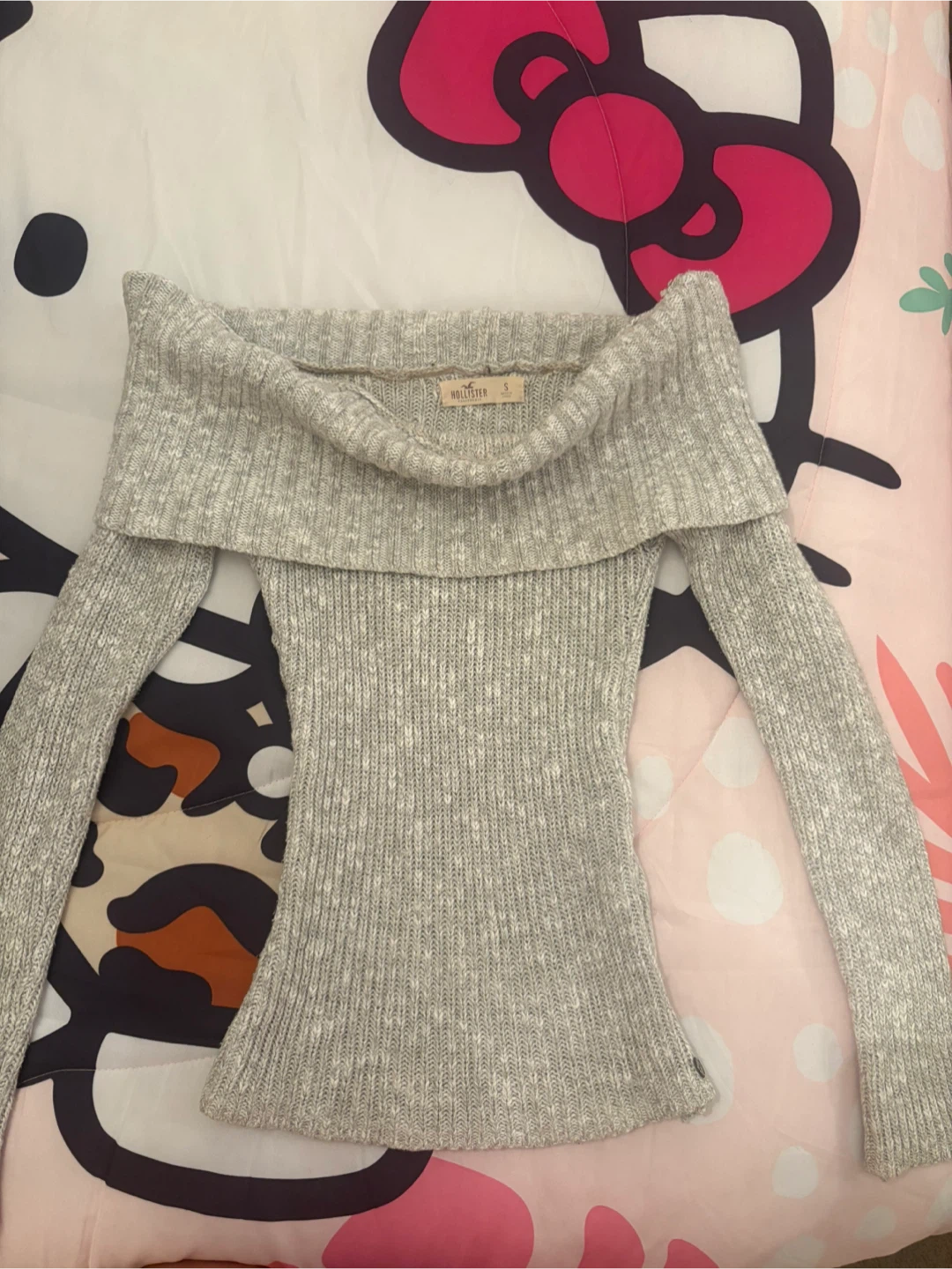 Hollister off the shoulder mini sweater