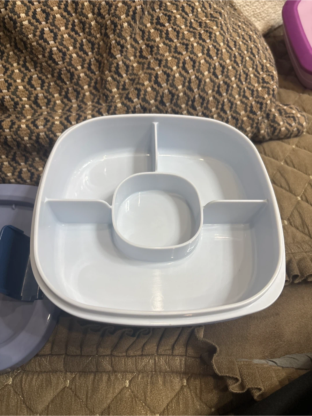 Blue Plastic Food Container - photo 2