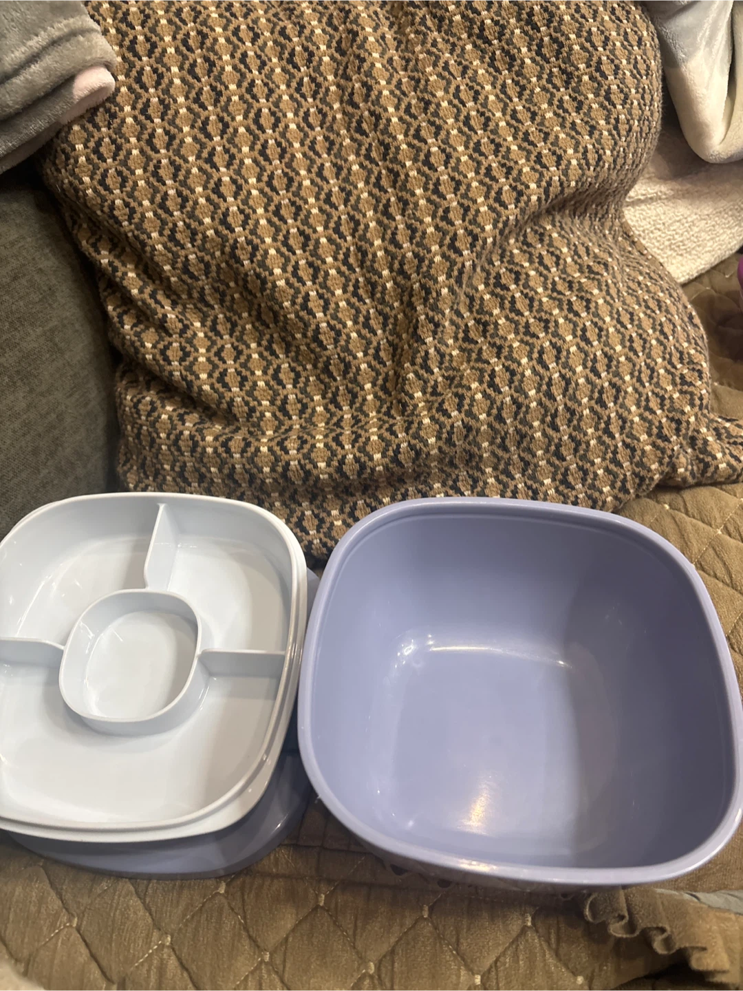 Blue Plastic Food Container - photo 3
