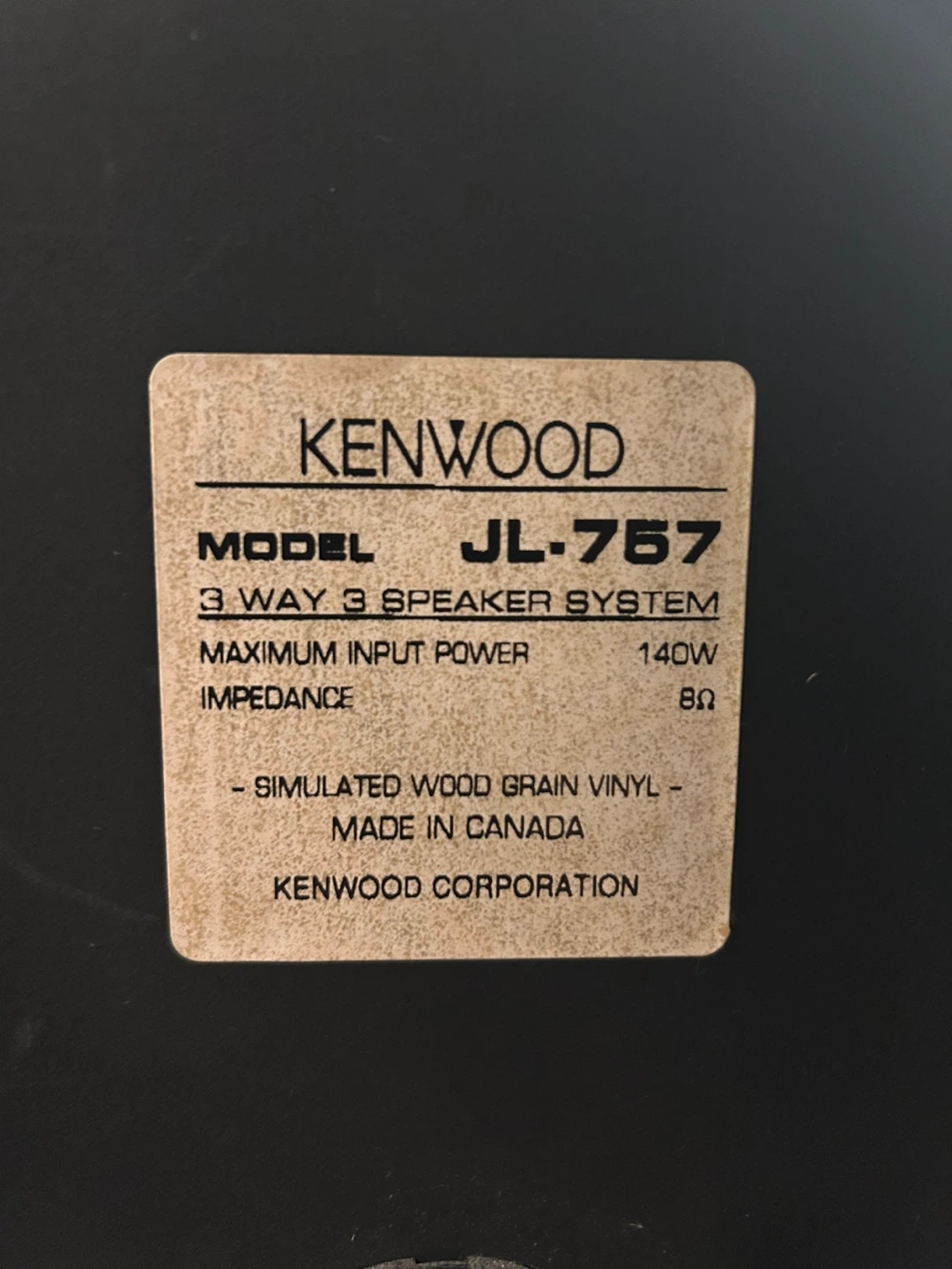 Kenwood Speaker System - photo 2