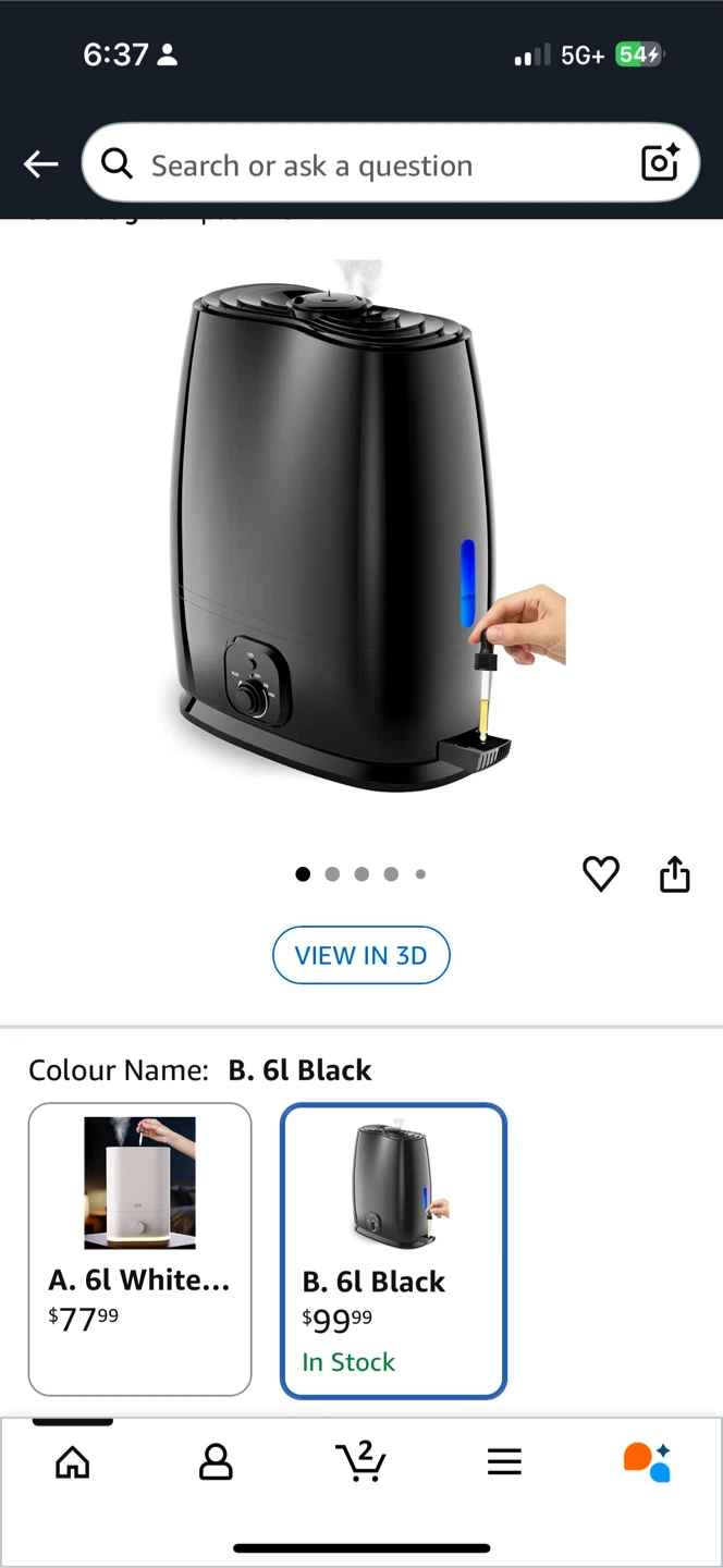 Everlasting Comfort 6L Black Ultrasonic Humidifier - photo 4