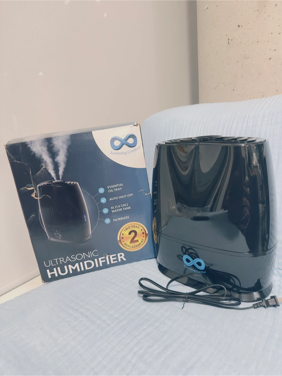 Everlasting Comfort 6L Black Ultrasonic Humidifier - photo 2