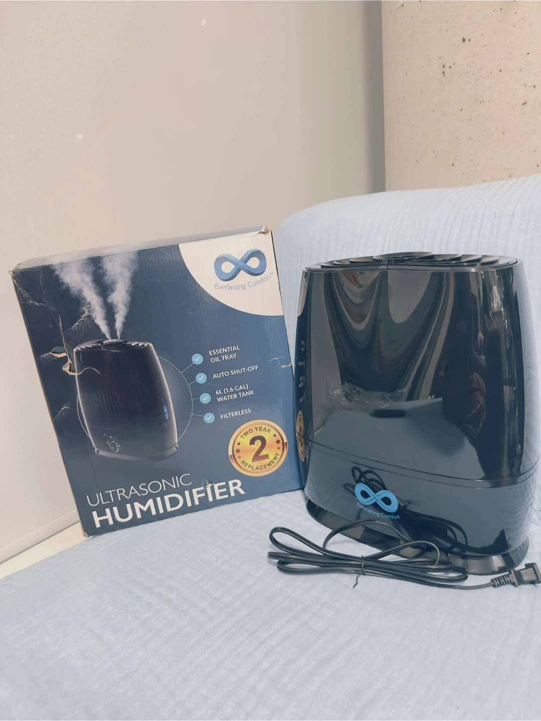 Everlasting Comfort 6L Black Ultrasonic Humidifier - photo 3