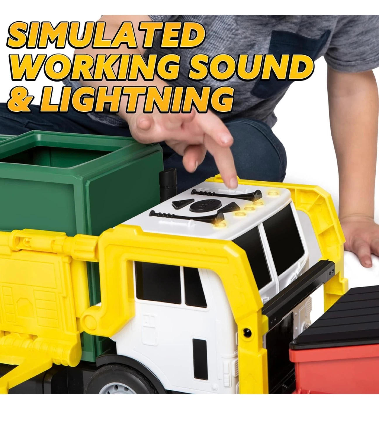 Garbage Collection Truck Toy with Lights & Sounds - photo 5