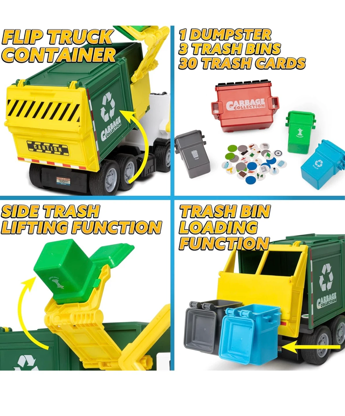 Garbage Collection Truck Toy with Lights & Sounds - photo 3
