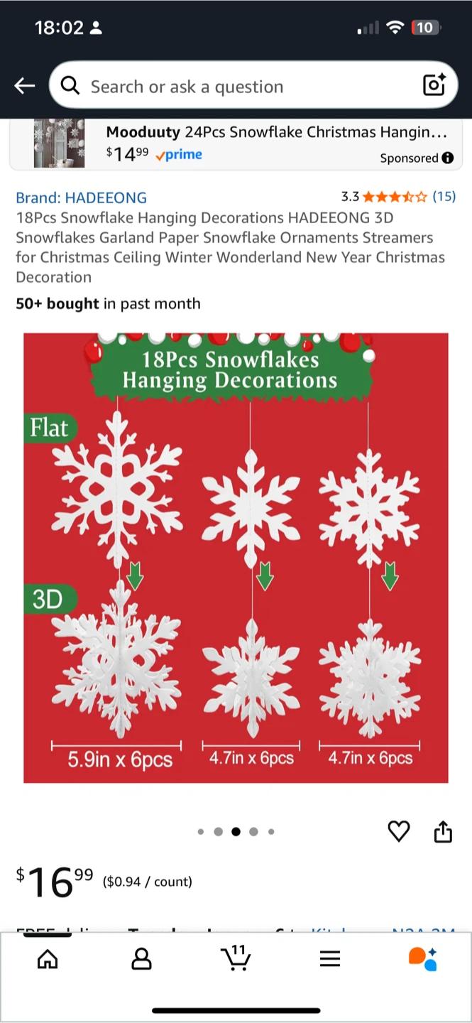 Snowflake Decorations