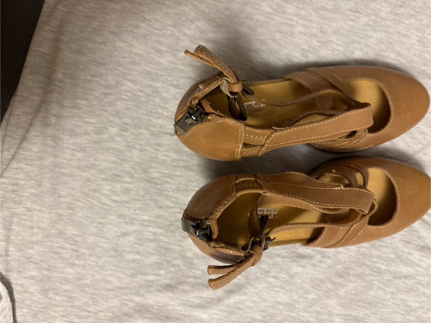 Jeep Brown Leather Heeled Sandals - photo 2